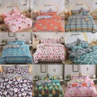 Lelong Premium Cotton Single Size Fitted 3 in 1 Bedsheet Cadar Murah Ready Stock