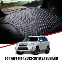 เสื่อท้ายรถหนังสำหรับ Subaru Forester SJ 2012 2013 2014 2015 2016-2018ถาดที่วางบนชั้นกันน้ำอุปกรณ์เสริมไลเนอร์กระบะ