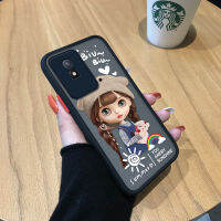 เคส Case4you สำหรับ Vivo Y02A Y02T รุ้งน่ารักสาวน่ารักกอดหมีมีน้ำค้างแข็งโปร่งใสเคสใส่โทรศัพท์แข็งคลุมทั้งหมดเคสป้องกันกล้อง