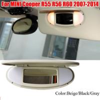 ที่หุ้มกระจกแต่งหน้ากระบังแสงรถมีสีเทาอ่อนและ Cermin Kaca ดำสำหรับ BMW Mini Cooper R55 R56 R60 2007-2014 51167316833