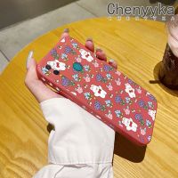 เคส Chenyyyka สำหรับ Huawei Y7เคส2019ชั้นหนึ่ง2019 Y7เคสโทรศัพท์ดีไซน์ใหม่บางสร้างสรรค์ลายกระต่ายดอกไม้เคสป้องกันขอบสี่เหลี่ยมเคสนิ่มเคสปลอกซิลิโคนกันกระแทก