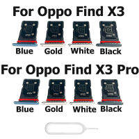 ที่ใส่ถาดใส่ซิมการ์ดสำหรับ OPPO Find X3 ที่ใส่ถาดใส่การ์ด SD ส่วนเปลี่ยนโทรศัพท์สำหรับ OPPO Find X3 Pro-Pueife