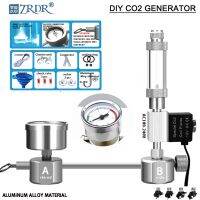 ZRDR เครื่องกำเนิด CO2ชุดสร้าง CO2 DIY ที่เคาน์เตอร์ดิฟฟิวเซอร์พร้อมวาล์วน้ำสำหรับการเจริญเติบโตของพืชน้ำ/บ่อเลี้ยงปลา