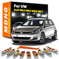 MDNG สำหรับโฟล์คสวาเกน VW G Olf 4 5 6 7 MK5 MK6 MK7ยานพาหนะโคมไฟ LED ภายในโดมแผนที่ชุดไฟรถยนต์ Led หลอดไฟ C An BUS ไม่มีข้อผิดพลาด