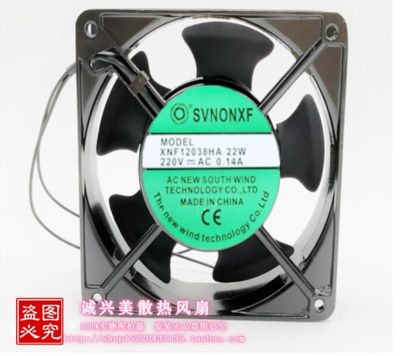 New authentic SVNONXF XNF12038HA 22W 220V 0.14A 12038 electric cabinet cooling fan