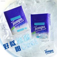 กระดาษทิชชู่tempo ขนาดพกพา หอมเย็นสดชื่น หนา4 ชั้น เวลาเหงื่ออกเยอะ เช็ดแล้วหอมสดชื่น