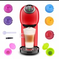 Coffee Maker Capsules Reusable Coffee Capsules Universal Coffee Filter Compatible with Dolce Gusto  with Spoon  Brush Mesh Covers