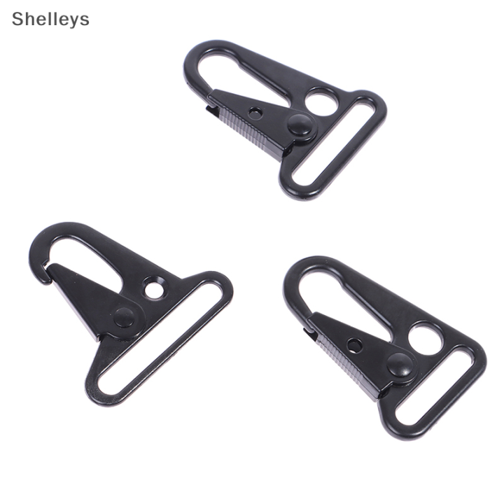 shelleys-อะไหล่มีตะขอ2ชิ้นสำหรับหัวเข็มขัด-carabiner-ปากนกอินทรีอะลูมินัมอัลลอย