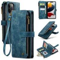 เคสโทรศัพท์ Qiqi 】ใหม่เคสกระเป๋าเงินพับเปิดปิดย้อนยุคพร้อมปลั๊กอินพรมใช้งานได้กับ Iphone 14 13 12 Pro Max