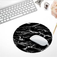 1pc Round Marble Mouse Pad Desk Pad Laptop Mouse Mat for Office Home PC Computer Keyboard Mouse Pad Non Slip Rubber Mat