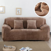 Plush Thicken Sofa Cover All-inclusive Couch Cover Elastic Universal Sectional Corner Slipcover for Living Room 1234 Seater