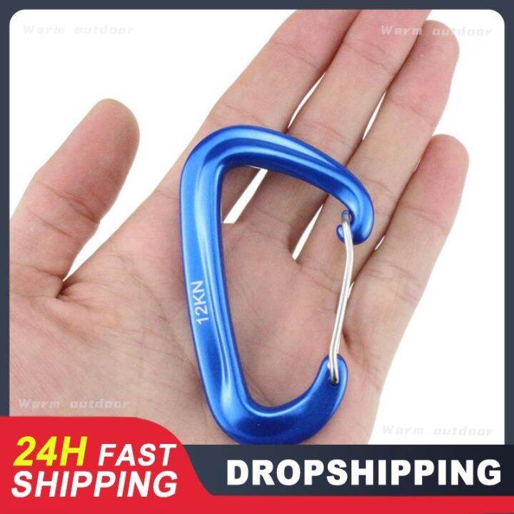 professional-d-shape-safety-buckle-hook-climbing-carabiner-outdoor-camping-multi-tool-mountaineering-buckle-climbing-acessories