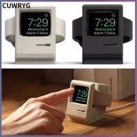 CUWRYG น่ารักน่ารักๆ สำหรับ Apple Watch ซิลิโคนทำจากซิลิโคน แท่นชาร์จไฟ ที่ใส่นาฬิกา แท่นชาร์จแบบตั้ง แท่นชาร์จไฟ