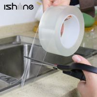 Wastafel Dapur Tahan Air Jamur Kuat Perekat Diri Pita Transparan Kamar Mandi Toilet Celah Strip Perekat Diri Segel Air Kolam