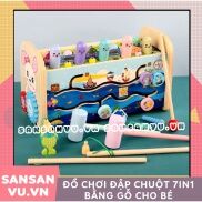 Đồ chơi đập chuột 7in1 bằng gỗ