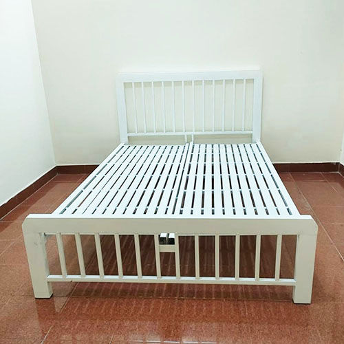 Mẫu giường ngủ bằng sắt đẹp sắt hộp vuông cao cấp 0.8m 1m 1m2 1m4 ...