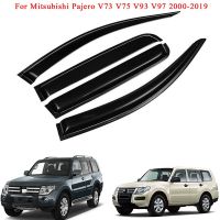 ที่บังแดดสำหรับ Mitsubishi Pajero ที่ V73 V97 V93 V75 2006-2019ที่บังแดดที่บังฝนที่กำบังอุปกรณ์เสริมรถยนต์ช่องระบายอากาศ