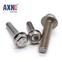 M6 M8 M10 M12สลักเกลียวหกเหลี่ยมสแตนเลสพร้อมหน้าแปลน Flanged Toothed Anti-Slip Screw