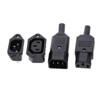 IEC320 C14 C13 Electrical AC Socket 3 Female Male Inlet Plug Connector 3pin Socket Mount