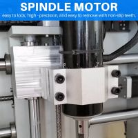 CNC Spindle Bracket Clamp Lathe Spindle Mount Holder Aluminum Fixture for 300W 400W 500W Motor with 4 Screws