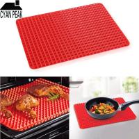 Non-stick Silicone Pyramid BBQ Grill Mat Kitchen Accessories Barbecue Tools Baking Tray Liners Pad Reusable Bakeware Gadgets