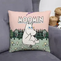 Hippo Moomines Soft Polyester Printing Pillowcase Home Decor Cushion cover Gift For Anime Loving Double-Sided Print 45x45cm