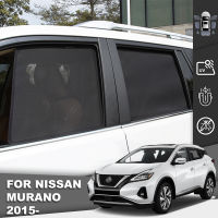 สำหรับนิสสัน Murano Z52 2015-2021แม่เหล็กม่านบังแดดรถยนต์ด้านหน้ากระจกตาข่ายกรอบม่านหน้าต่างด้านข้างสีอาทิตย์