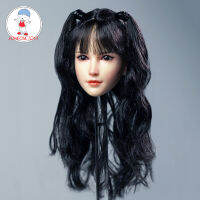 Super Duck SDH015 16 Asian Loli Girl Head Sculpt น่ารักหญิง2หางม้าสำหรับ12 "PH TBLeague Pale Body Jiaou ตุ๊กตา