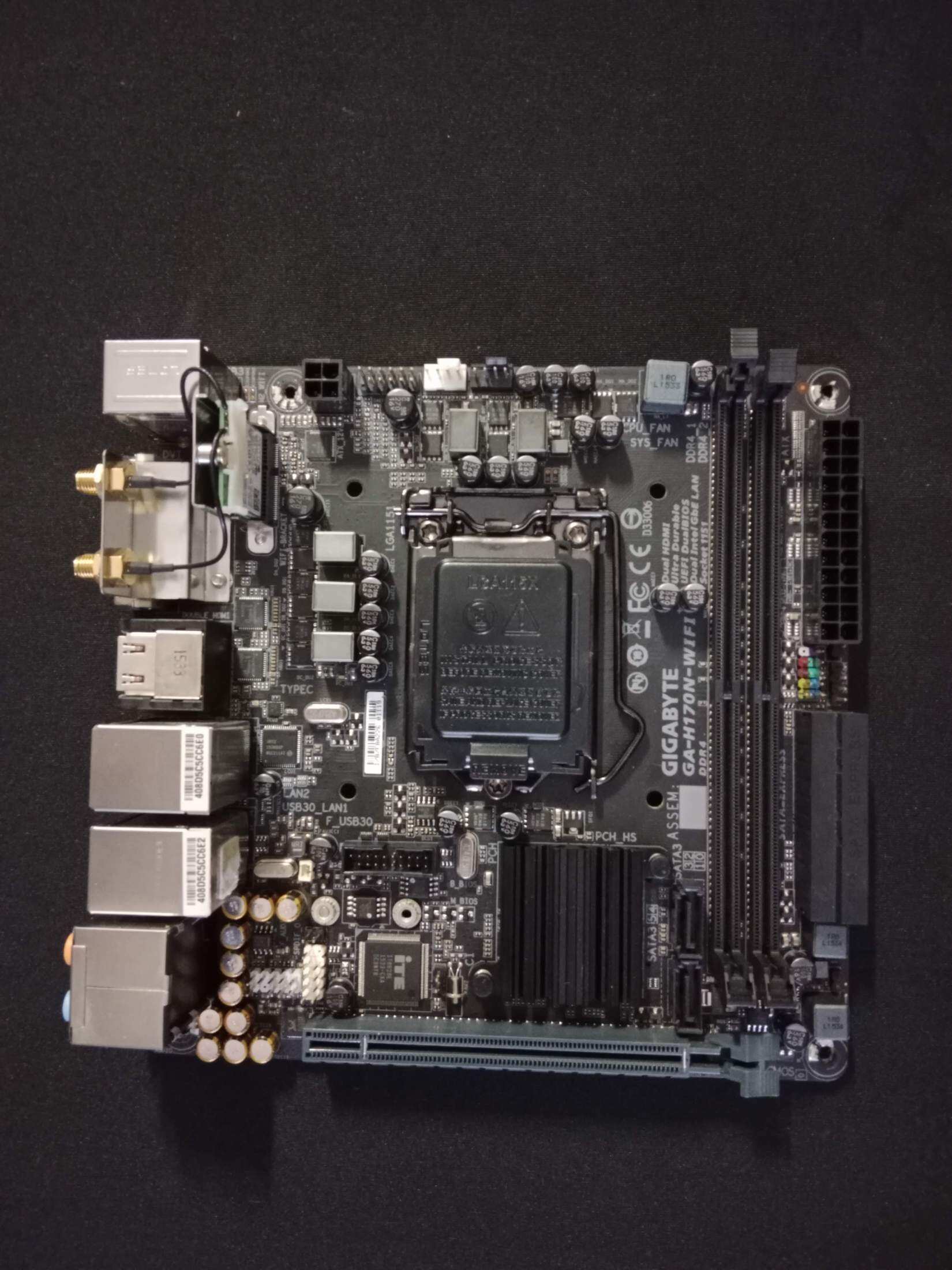 1151/GIGABYTE GAH170NWIFI/MINI ITX /M.2/DDR4/GEN67 Lazada.co.th