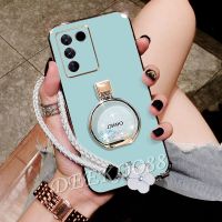 Softcase สำหรับ VIVO V29 5G VIVOV29 2023เคสมือถือใหม่พร้อมที่วางที่ตั้งแหวนน่ารัก + สายคล้องมือฝาครอบเคสใส่โทรศัพท์