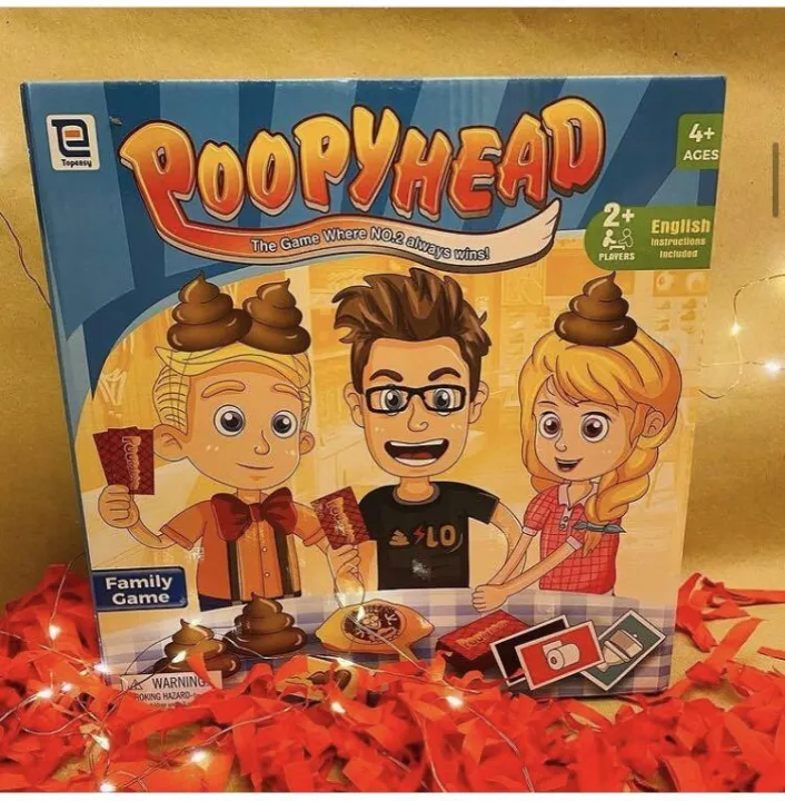 YMS Poopyhead Family Game Doggy Poo Trick Cards Fun Poopy Head Kids