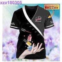 Personalized Nails Hustler Colorful Black 3D T-shirt MEN