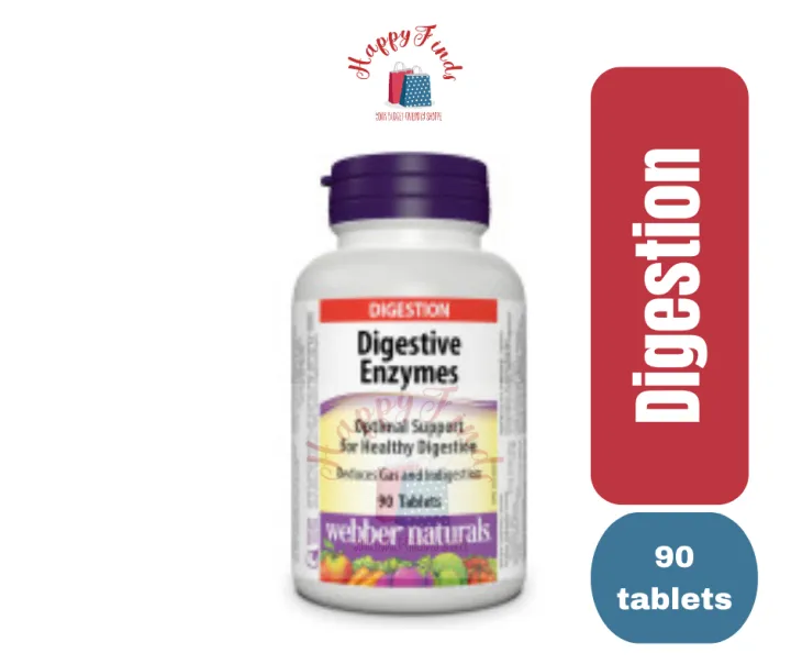 Webber Naturals® Digestive Enzymes, 90 tablets 🇨🇦 Lazada PH