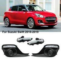 Gucanou ไฟ LED DRL ดัดแปลงแบบมืออาชีพ,ไฟวิ่งตอนกลางวัน90-120LM/W กันน้ำสำหรับ Suzuki Swift 2018-2019จำนวน2ชิ้น