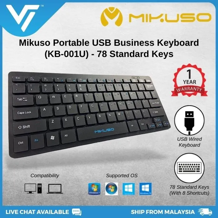 2022new Mikuso Slim Silent USB Keyboard Laptop Portable Lightweight