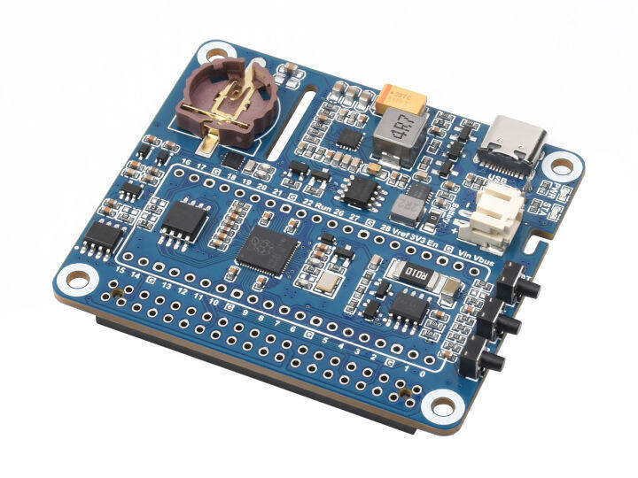 หมวกการจัดการพลังงานสำหรับราสเบอร์รี่-pi-รองรับการชาร์จและเอาท์พุทพลังงานในเวลาเดียวกันฝัง-rtc-และการป้องกันหลาย