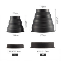 Universal ยางเลนส์กล้อง Anti-reflective ซิลิโคนเลนส์ 53-72 มม.72-112 มม. เลนส์สำหรับ Nikon Canon Sony DSLR กล้อง-Yrrey