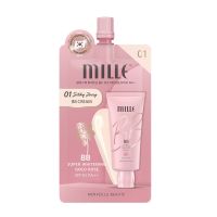 MILLE BB Super Whitening Gold Rose BB Cream SPF30 PA++ 6g มิลเล่ บีบีคุมมัน ปกปิดรอยสิว ฝ้า ผิวมัน 01/02