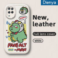 Dienya เคส F12ปลอกสำหรับ Samsung A12 5G A12 4G,M12ลายการ์ตูนน่ารักลายไดโนเสาร์ซูเปอร์แมนโทรศัพท์ดีไซน์ใหม่ฝาครอบ Lensa Kontak หนังดีไซน์ใหม่ด้านข้างเคสป้องกันแบบบางสำหรับกล้องเคสกันกระแทก