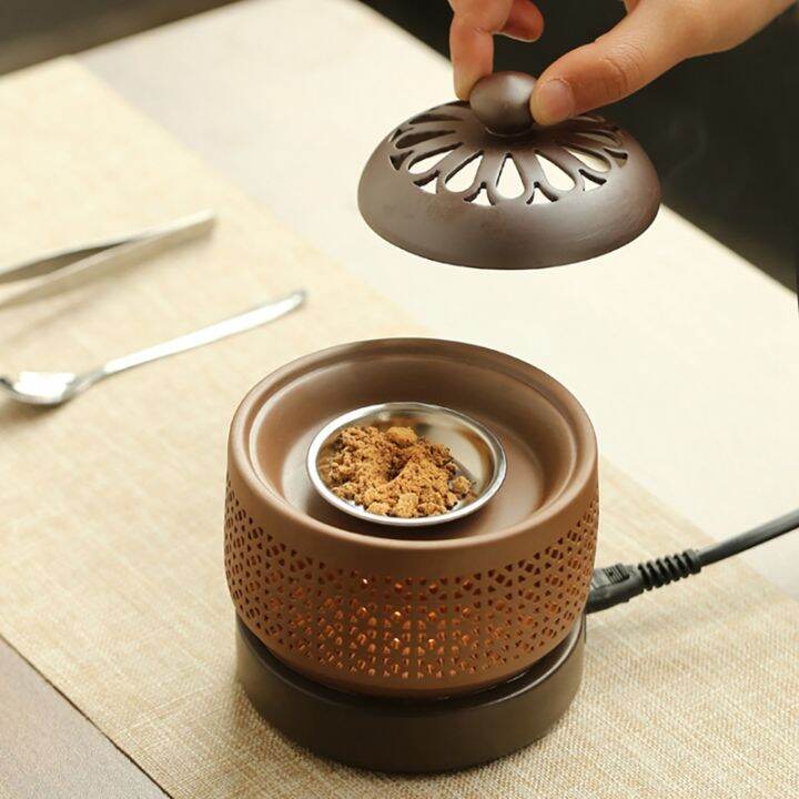 Electronic Aromatherapy Electric Incense Burner Essential Oil Night