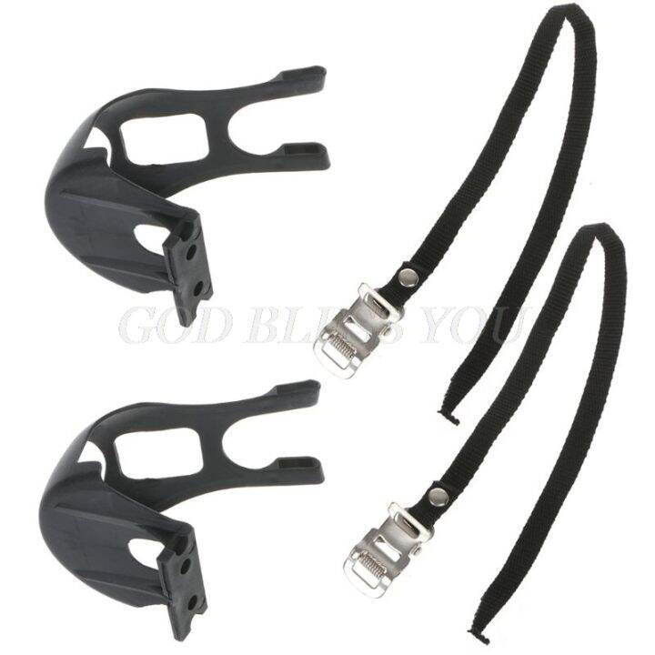 new-2021-arrival-cycling-road-bike-mountain-bike-black-toe-clips-with-straps-for-bicycle-pedal-drop-shipping