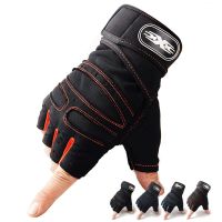 Bitak Men Gym Gloves Weightlifting เพาะกาย Training Fitness Fingerless Gloves Half Finger Cycling Gloves Non-Slip Wrist Support