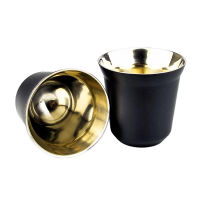 80ml Double Wall Stainless Steel Espresso Cup Insulation Nespresso Pixie Coffee Cup Capsule Shape Cute Thermo Cup Coffee Mugs