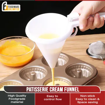 Chef Buddy Pancake Batter Dispenser Cup - with Spring-Loaded