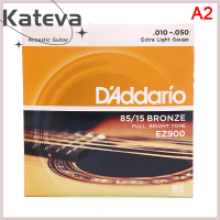 [Kateva] COD หนึ่งชุดของ6 Strings Acoustic Guitar Strings EZ890 - EZ930 85/15 Bronze Material