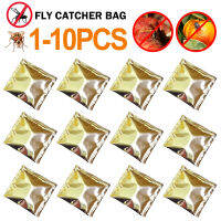 1-10Pcs แมลงวัน Flytrap Pack โปร่งใส Fly Catcher กระเป๋าดักยุง Catcher Fly Wasp แมลง Bug Killer แมลงวันดักสำหรับกลางแจ้ง