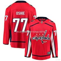 ✔☞✁ g40349011chao 037A เสื้อยืดแขนยาว พิมพ์ลาย NHL Washington Capitals Home Jersey Oshie Hockey พลัสไซซ์