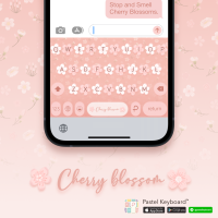 Cherry blossom Keyboard Theme⎮(E-Voucher) for Pastel Keyboard App