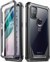 Poetic Guardian Series Case Designed for OnePlus Nord N10 5G, Full-Body Hybrid Shockproof Bumper Cover with Built-in-Screen Protector, Black