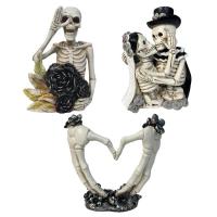 Skeleton Halloween Decorations Day of The Dead Decor Resin Crafts Cute Statue Skull Resin Skull Statue Home Decor Adorable Skull Sculpture Memorial Statue Halloween Gifts incredible